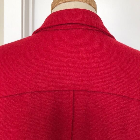 Chico’s Wool Blend Knit Button Down Jacket Red L - Picture 4 of 14